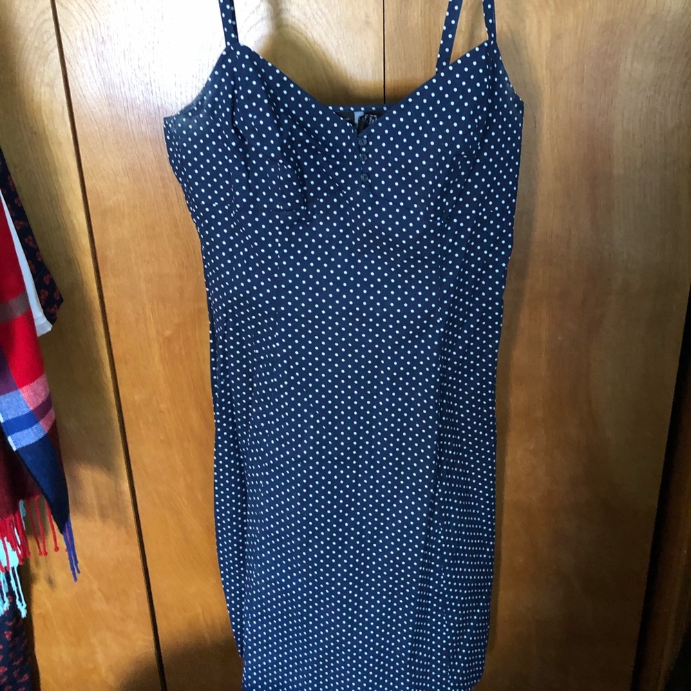 New York and company polka dot dress size 12